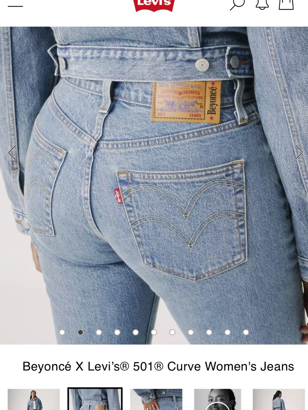 Levi's Light Blue Straight Leg Women's Jeans